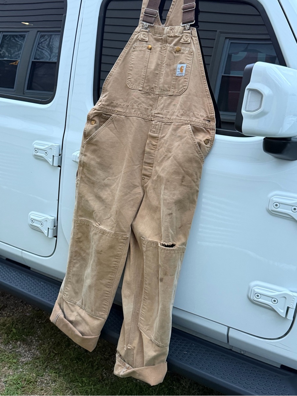 Carhartt Tan Workwear Duck Overalls